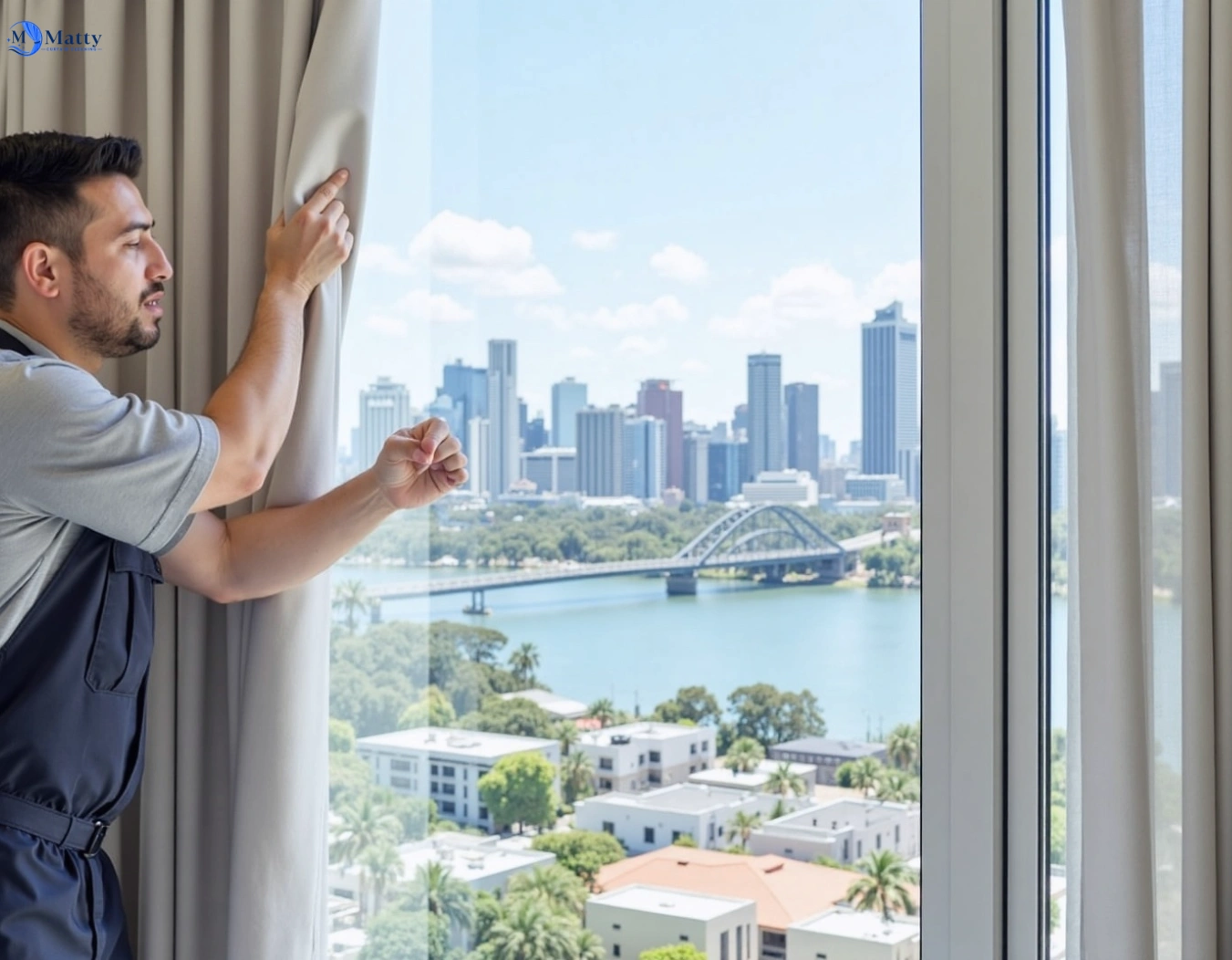 Professional curtain steam cleaning service glebe-nsw QLD by Matty Curtain Cleaning